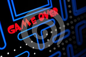 Screen showing that the Game is Over