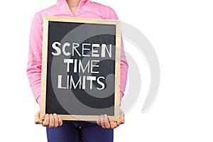 Screen time limits for children issue.