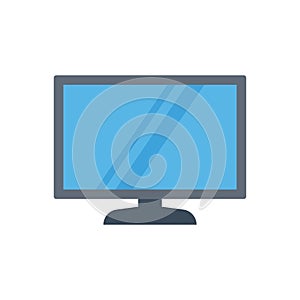 Screen vector flat color icon