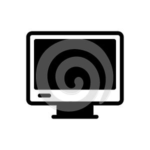 Screen vector glyph flat  icon