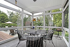 Screened in porch