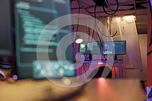Screens with malware running code