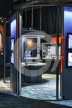 Screenshots of interactive virtual booths at an online expo.