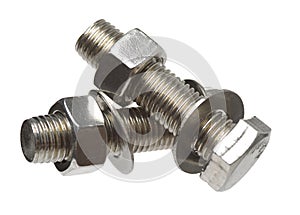 Screw, bolt, stud, nut, washer and spring washer