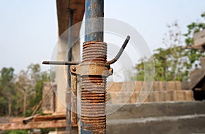 Screw for connecting the scaffold joints, Scaffolding screw base.