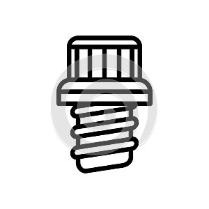 Screw outline icon, screw head style 12 point