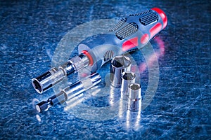 Screwdriver bit holders replaceable torxes on