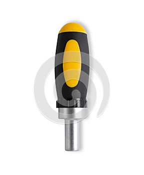 Screwdriver without a bit, isolated on a white background