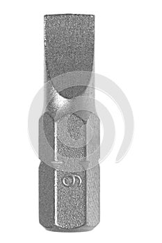 Screwdriver Bit Macro Isolated