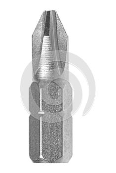 Screwdriver Bit Macro Isolated