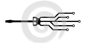 Screwdriver changeover to circuit