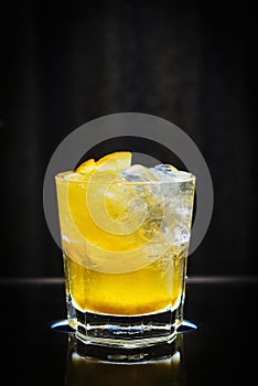 Screwdriver classic orange and vodka cocktail drink