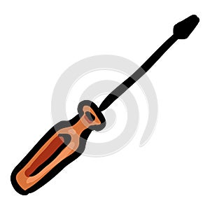 Screwdriver - Hand Drawn Doodle Icon