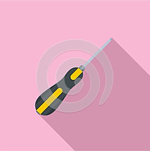 Screwdriver icon, flat style