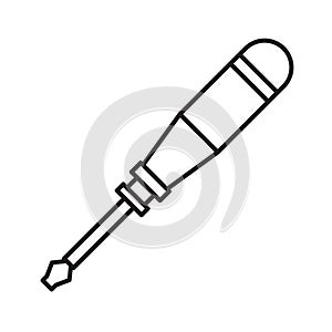 Screwdriver icon isolated on white background
