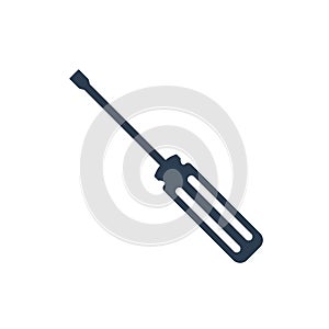 Screwdriver icon vector. white isolated background