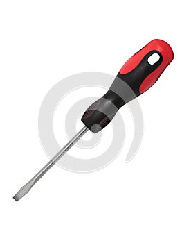 Screwdriver isolated on white background. Hand tools photo