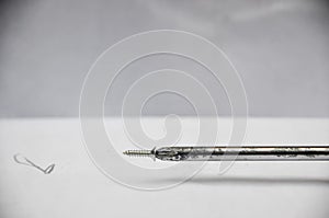 Screwdriver with plastic handle