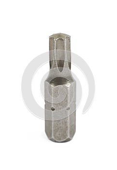 Screwdriver`s replacable bit isolated