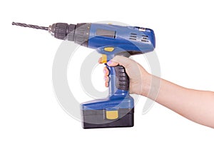 Screwdriver in a woman hand