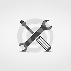 Screwdriver and Wrench Icon