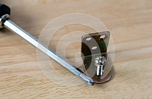 Screwdrivers and screws for drilling wood