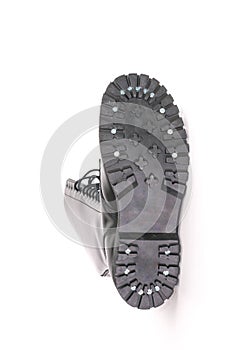 Screwed combat boot soles