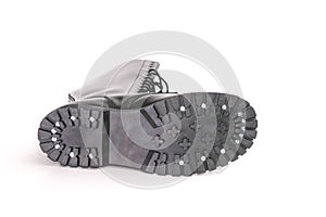 Screwed combat boot soles