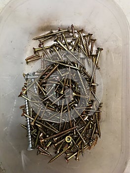 Screws in boxes