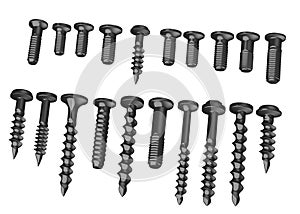 Screws collection - 20 pieces