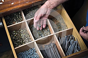 Screws drawer