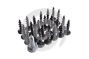 Screws isolated on white background