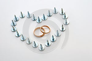 Screws and wedding rings