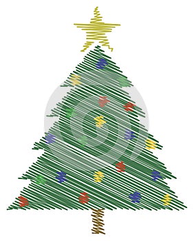 Scribble Christmas Tree