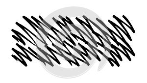 Scribble Hatching Abstract Hand Drawn Pattern Vector, vector design Generative AI