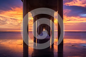 Scripps Pier at sunset