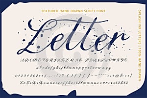 Script font. Typography creative alphabet.