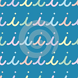 Script Letter I Wallpaper Pattern Background