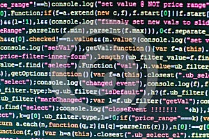 Script procedure creating. Programing workflow abstract algorithm concept.