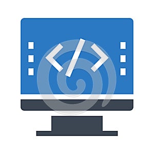 Scripting glyphs double color icon