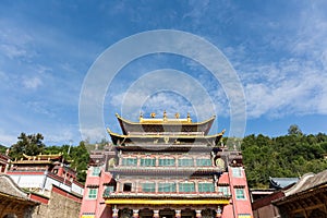 Scripture library in qinghai kumbum monastery