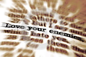 Scripture Quote Love Your Enemies