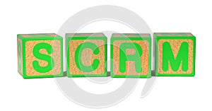 SCRM - Colored Childrens Alphabet Blocks.