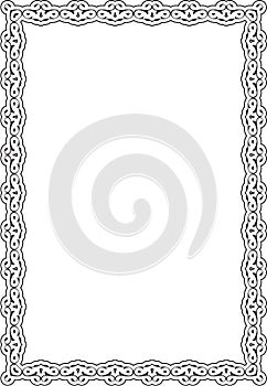 Scroll art renesance frame