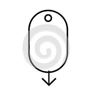 Scroll down computer mouse icon on white background. flat style. scroll down up icon for your web site design, logo, app, UI.