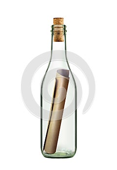 Scroll message in bottle