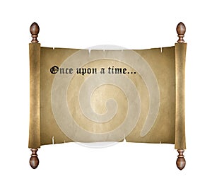 Scroll with once upon a time