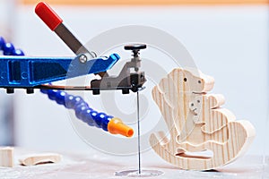 Scroll saw machine and woodwork toy