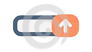 Scroll Up Icon - User Interface Navigation Element, vector design Generative AI