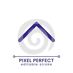 Scroll up pixel perfect RGB color ui icon